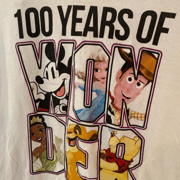 100 Years of Wonder Disney T-shirt Size Large - Picture 2 of 5